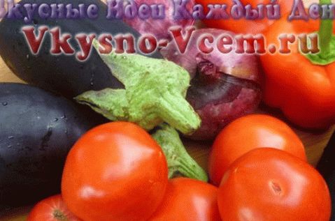 Paprika, polnjena s ocvrtim jajčevcem