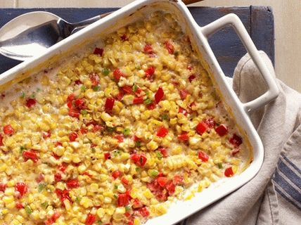 Fotografija koruze, pečene s smetano in papriko