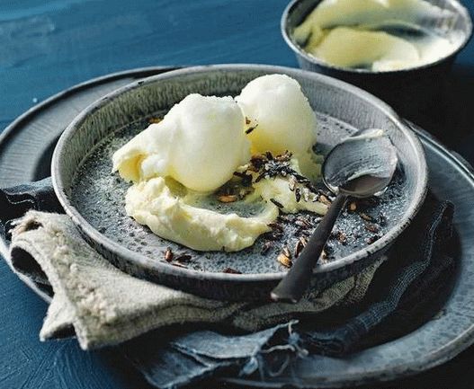 Foto limonin jogurt sorbet