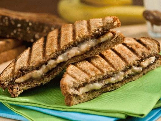 Fotografija posode - Banana Panini z Nutello