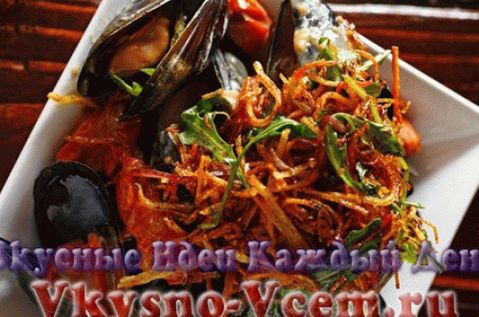 školjke na krompirju