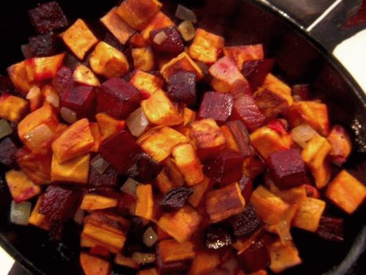 Peka in sladka krompirjeva pečenka