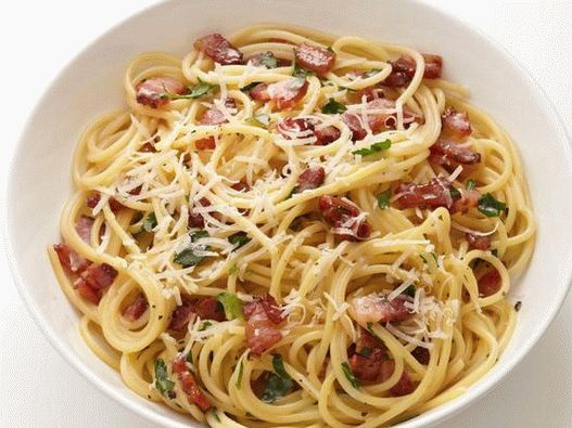Špageti karbonara s slanino