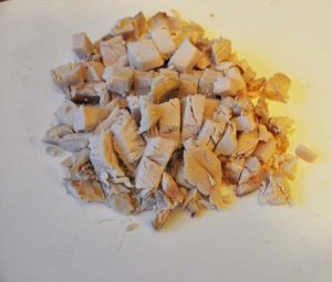 Mesna solata z gobami