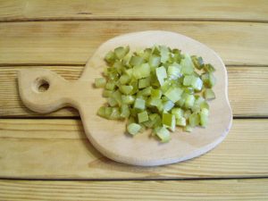 Mesna solata z gobami