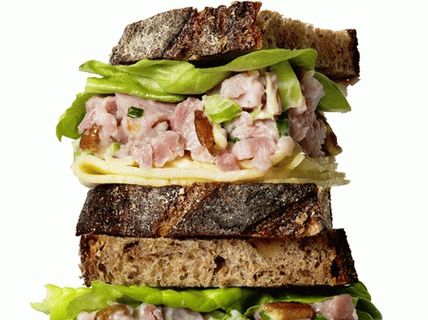 Foto sendviči s šunko