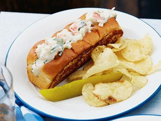 Fotografija sendvičev jastogov Maine Style