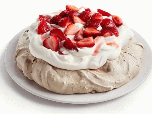 Foto čokoladna torta meringue