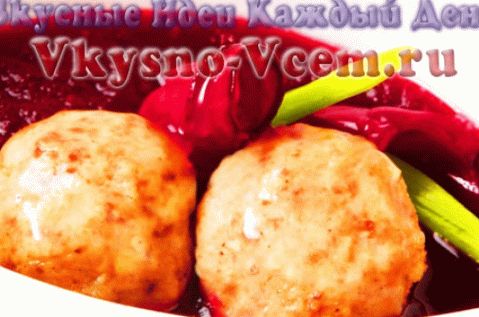 Recept za peso juho z mesnimi kroglicami in gobami