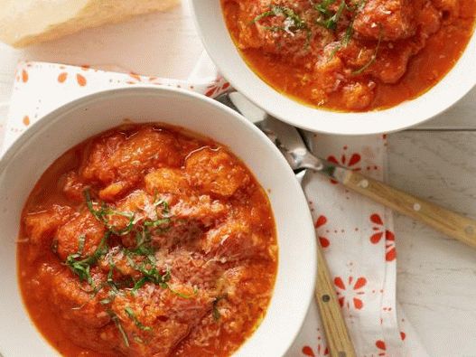 Foto toskanska paradižnikova juha s kruhom - Pappa al pomodoro