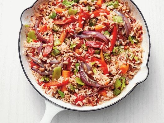 Foto vegetarijanski Jambalaya