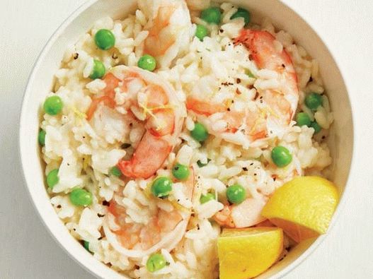 Rižota iz škampov v počasnem kuhalniku