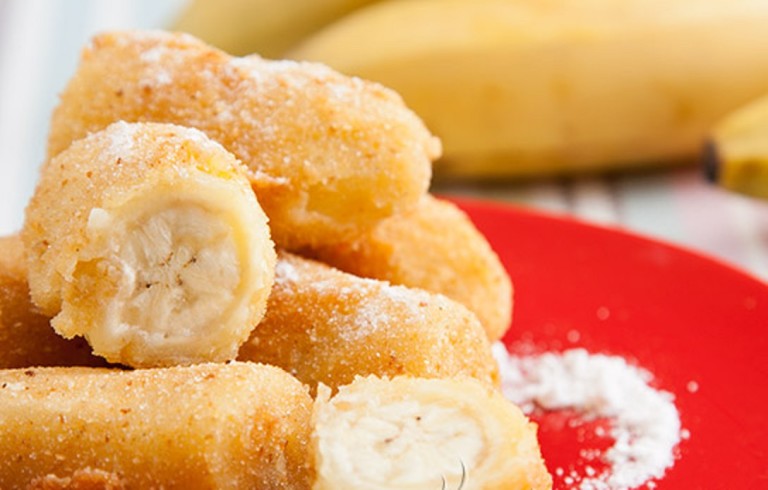 Ocvrte banane v testo